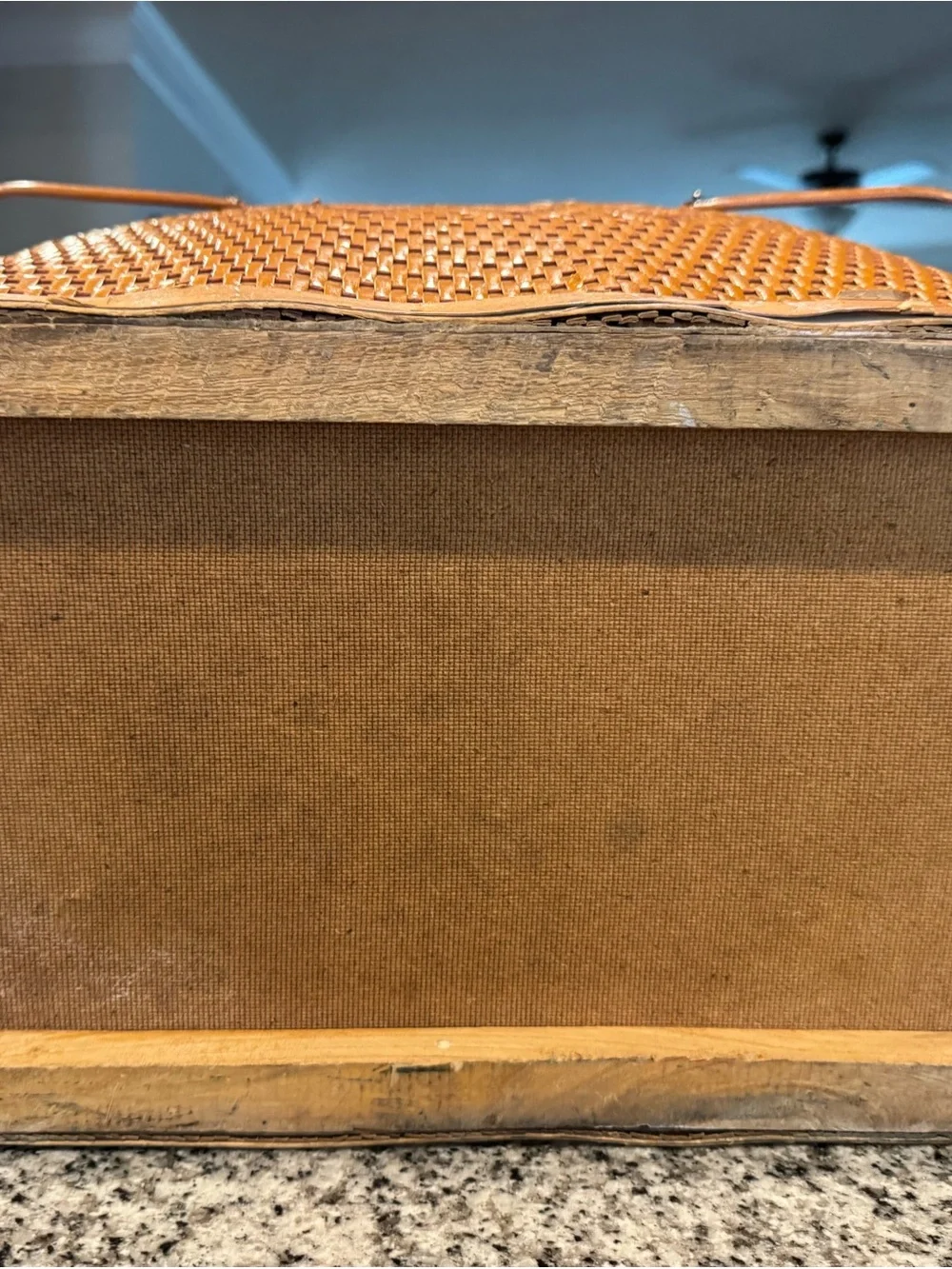 Vintage 1940’s Red-Man picnic basket
